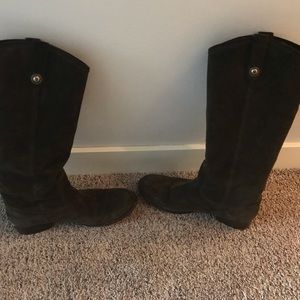 Green Suede Frye boots